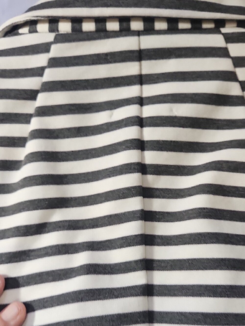 Catherine Malandrino Black and White Striped Single-Button Blazer - Picture 12 of 14